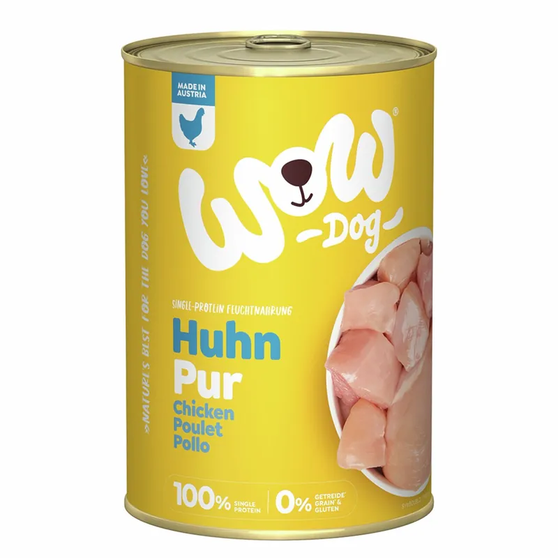 Sparpaket 6 x 400 g Wow Huhn Pur Hunde Nassfutter Sofort Bestellen
